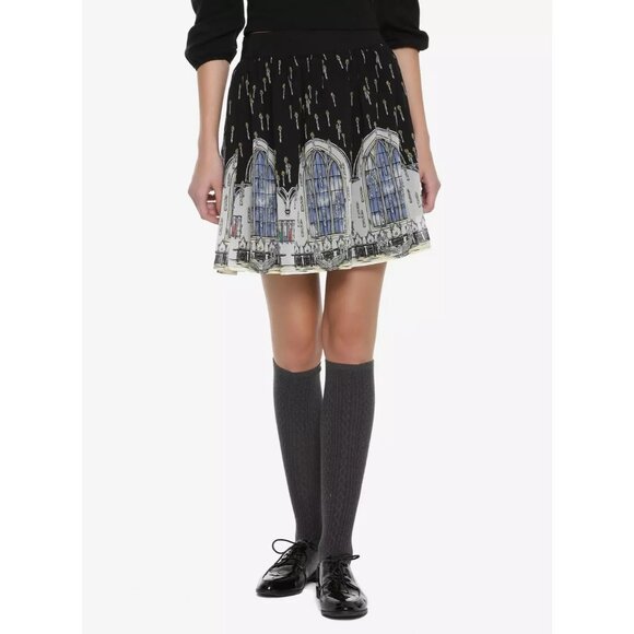 Hot Topic Harry Potter Hogwarts Great Hall Floating Candles Chiffon Skirt 16 - Picture 1 of 7